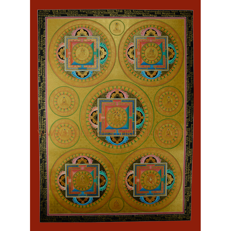 Download 32 75 X24 25 Manjushiri Mandala Thankga Painting Buy 32 75 X24 25 Manjushiri Mandala Thankga Painting Online Himalayan Mart