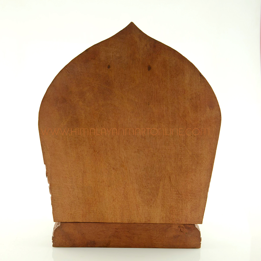 Hand Carved Wooden Statue Shrine Buy Hand Carved Wooden Statue Shrine Online Himalayan Mart
