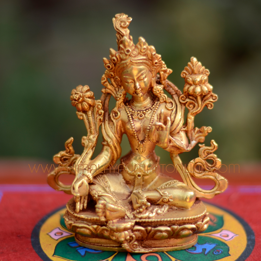 4” Green Tara Statue Buy 4” Green Tara Statue Online Himalayan Mart