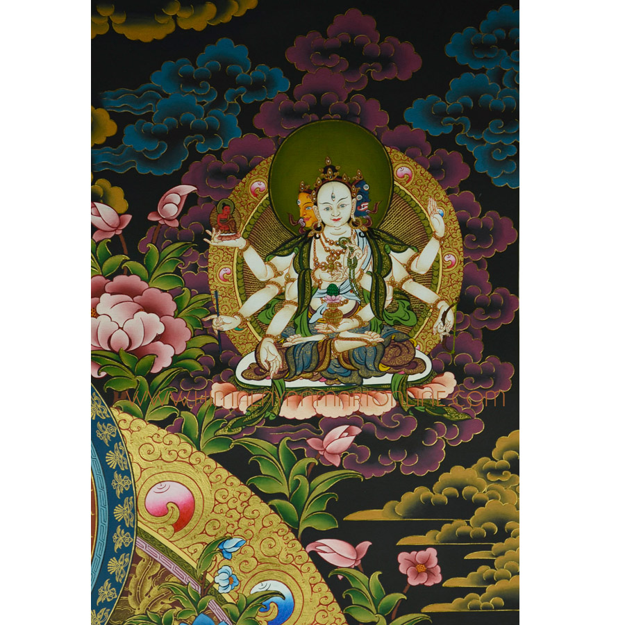 Green Tara Thanka Painting: Green Tara – The Rescuer Green Tara Thanka Painting: Green Tara – The Rescuer