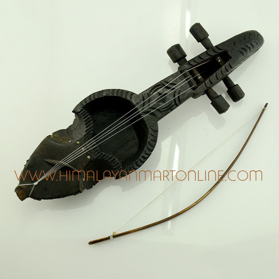 Sarangi Nepali folk instrument. Sarangi is a chordophone played by bowing