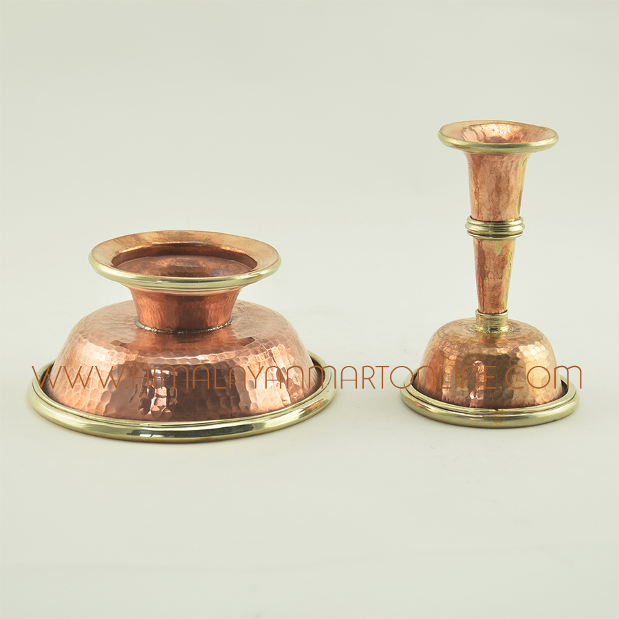 Copper Ritual Serkim Set: Serkim Set is a Buddhist Ritual Object.