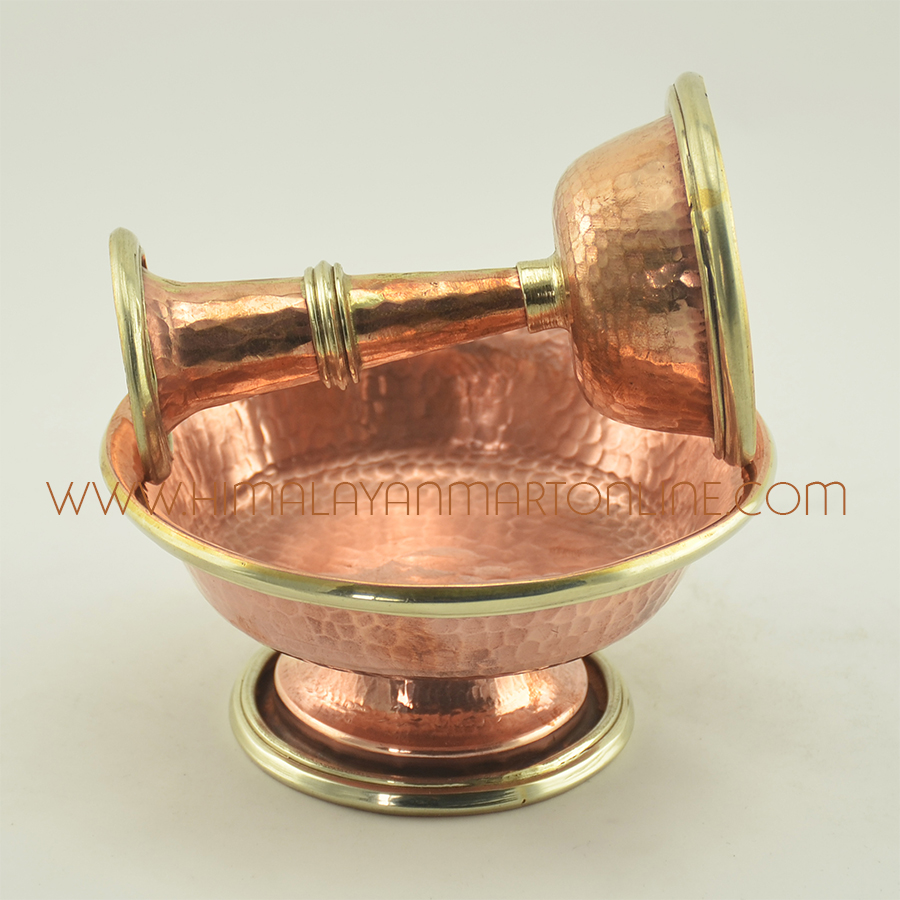 Copper Ritual Serkim Set: Serkim Set is a Buddhist Ritual Object.