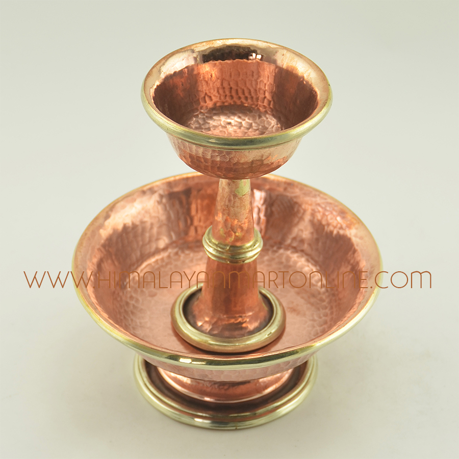 Copper Ritual Serkim Set: Serkim Set is a Buddhist Ritual Object.